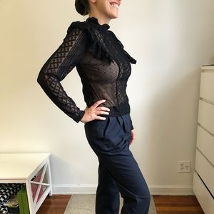 The Iconic Lace Black Top